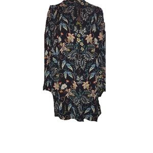 Xhilaration black floral dress